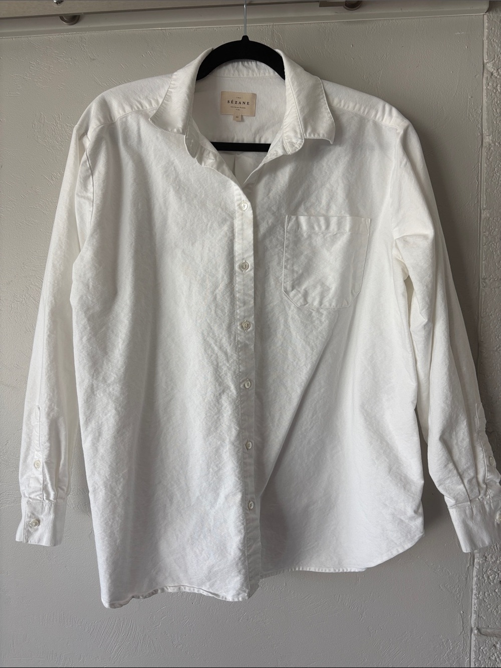 Sezane Max Shirt- Cotton Button-Down 🤍